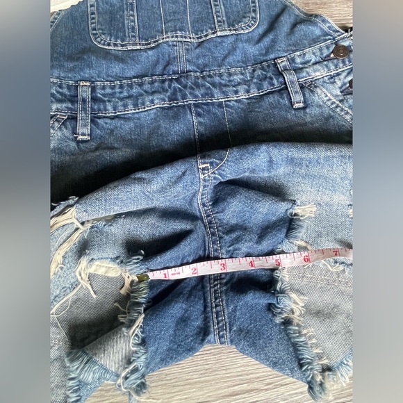 Abercrombie & Fitch Light Blue Women's Denim Overalls - Picture 6 of 9